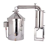QHC DIY 32~160L Home Stainless Alcohol Moonshine Still Boiler Water Brandy Distiller Kit