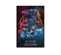 QHEUEKTSO Aliens Movie Poster Canvas Wall Art Decor Living Room Modern Family Bedroom 24x36inch(60x90cm) Unframe-style