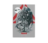 QHEUEKTSO Aliens Vs Predator Horror Movie Poster Canvas Wall Art Decor Living Room Modern Family Bedroom 20x30inch(50x75cm) Unframe-style