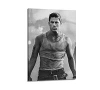 QHEUEKTSO Channing Tatum Sexy Poster Canvas Wall Art Decor Living Room Modern Family Bedroom 12x18inch(30x45cm) Frame-style