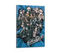 QHEUEKTSO Danganronpa -Trigger Happy Havoc Canvas Wall Art Decor Living Room Modern Family Bedroom 12x18inch(30x45cm) Frame-style
