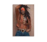 QHEUEKTSO Lenny Kravitz Poster Canvas Wall Art Decor Living Room Modern Family Bedroom 16x24inch(40x60cm) Unframe-style