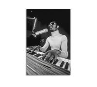 QHEUEKTSO Pop Singer Stevie Wonder Poster 2 Canvas Wall Art Decor Living Room Modern Family Bedroom 16x24inch(40x60cm) Unframe-style