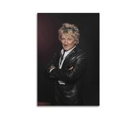 QHEUEKTSO Rod Stewart Classic Rock Star Band Poster Canvas Wall Art Decor Living Room Modern Family Bedroom 12x18inch(30x45cm) Unframe-style