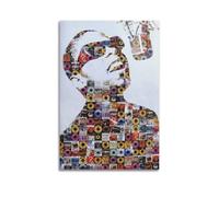 QHEUEKTSO Singer Stevie Wonder Poster Canvas Wall Art Decor Living Room Modern Family Bedroom 08x12inch(20x30cm) Unframe-style