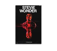 QHEUEKTSO Singer Stevie Wonder Poster Canvas Wall Art Decor Living Room Modern Family Bedroom 12x18inch(30x45cm) Unframe-style
