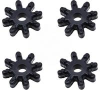 QHFlashbuy Flexible Steering Coupler Replacement,4 PCS Auto Power Steering Motor Shaft Kit,Plastic Rubber Wheel 563152K000FFF,Steering Coupling Steering Column Motor Replace Accessories