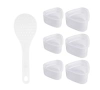 QHFlashbuy Sushi Mold Triangle,7 PCS Onigiri Mould Rice Ball Mould Mold DIY Making Tools Rice Ball Bento Presses Triangular Onigiri Mold DIY Tool