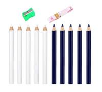 QhgPnt 10pcs Fabric Pencils for Sewing, Sewing Chalk for Marking Fabric, Dressmakers Chalk with Pencil Sharpener and Tape Measure for DIY Crafts and Art,Sewing Accessories for Dressmaking