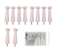 QhgPnt 10pcs Wooden Hooks, Wooden Shaker Pegs, Unfinished Wood Shaker Racks, for Walls, Woodens Coat Pegs for Hanging Coat Hat Bags and Hats Towel Paint,DIY