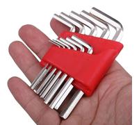 QhgPnt 11-Piece Small Allen Key Set, Mini Hex Wrench Tools for Home DIY, Furniture Assembly and Bicycle Adjustment, 1.27-6mm Long and Short Arm Sizes of Hard Alloy in a Compact Holder
