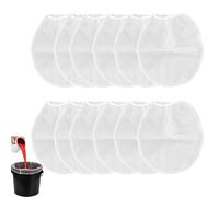 QhgPnt 12pcs Paint Strainer, Gallon Paint Strainer Bag, Paint Filter, Filter Bag With Elastic Opening， Paint Strainer For Emulsion Suitable For Gardening Hydroponic Paint Cold Brew
