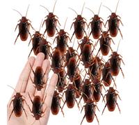 QhgPnt 210 Fake Roaches, Realistic Cockroach Prank Toys for Halloween Decorations, April Fools Pranks and Scary Party Props, PVC Material Bug Toys