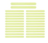 QhgPnt 24PCS Glow in Dark Anti Slip Tape, Glow In The Dark Stickers, Anti Slip Decking Strips, for Staircases, Bath Floor, Bathtub, Kitchen, Swimming Pools