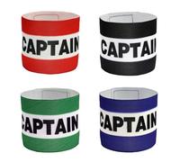 QhgPnt 4 Pcs Captains Armband, Football Captains Armbands, Kids Captain Armband Football, Unisex Arm Bands for Football Training, Adult & Youths