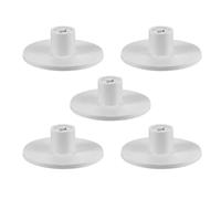 QhgPnt 5PCS Golf Tee Holder, Driving Range Tees, Rubber Golf Tees for Mats, Golf Practice Mat, Golf Tee Height Tool, for Outdoor Indoor Hitting Mat, White