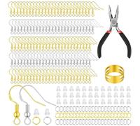 QhgPnt 602pcs Earring Making Supplies, Earrings Makings Kit, Anti-Allergy Earring Making Supplies, Suitable for DIY Ear Ring Making