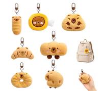 QhgPnt 7PCS Capybara Key ring, Cute Plushies Key ring for Backpack, Capybara Key chain, Soft and Durable Plush Key chain, Gifts for Animal Lovers