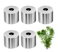 QhgPnt Aquarium Plant Weights, 5 Rolls Bendable Metal Anchors for Live Plants, Securely Holds Aquatic Plants in Aquariums and Ponds, Prevent floating