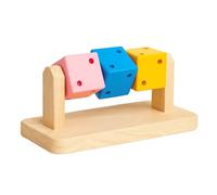 QhgPnt Hamster Toys, Guinea Pig Toy, Small Animal Boredom Breaker, Small Pet Interactive Play Cube, Exercise Activity Puzzle for Pets