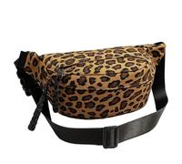 QhgPnt Leopard Print Bag, Fashion Slouch Bag for Women, Crescent Shoulder Bag with Adjustable Strap, Spacious Interior for Daily Commuting and Travel, 34x15x7 cm