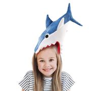 QhgPnt Shark Hat, Blue Shark Costume Headpiece for Halloween and Costume Parties, Shark Mask with Realistic Design, Fun Dress-Up Accessory for Kids and Adults, 60CM
