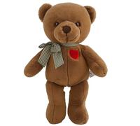 QhgPnt Teddy Bear, Brown Plush Love Bear with Heart, Soft Stuffed Animal for Valentine's Day Gifts, Kids Bedtime Companion, 37cm Cuddly Teddy for Girls and Teens
