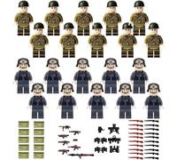 QhgPnt Toy Soldiers Set, 20 Military Figures with Weapons, 1.77 Inch Military Figures for Kids, Educational Play for Kids Aged, Perfect for Strategy Lovers and History Enthusiasts