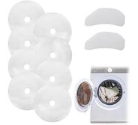 QhgPnt Tumble Dryer Filter, 8PCS Tumble Dryer Exhaust Filter22.7cm with 2PCS Air Intake Filters17.3cm, Bush Tumble Dryer Filter Cotton Replacement Dryer Parts & Accessories