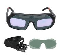 QhgPnt Welding Goggles, Adjustable Welding Glasses with 10 Protective Lenses and Headband, Auto Darkening Welding Mask for Welders, For Various Welding Applications