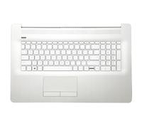 QHGYGFC Keyboard For 470 G7 17-BY -CA -CR 17Z 17Q-CS TPN-I133 Laptop Palmrest Top Case Cover Replacement parts(Silver backlit)