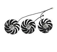 QHGYGFC Replacement parts Graphics Card Fan,2Ball Bearing,PLD10010B12HH, For MSI for GeForce for RTX 3090 Ti for GAMING X for TRIO,GPU VGA Cooler,Video Cards(3Pcs Fan)