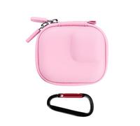 QHHOZHD For Flymile Action 5 Cage Storage Case Carrying Bag for Pro Accessorise Protective Frame Handbag Portable Travel Box(Pink Bag)