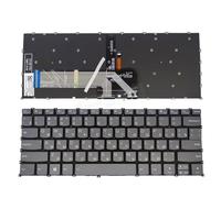 QHHOZHD US Russian Arabic Backlit Keyboard For Lenovo for IdeaPad for slim 5 14iil 5-14IIL05 14ITL05 for Flex 14ARE05 English SN20M6148561485(Russian Light)