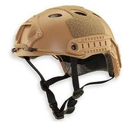 QHIU Tactical Helmet PJ Type Lightweight Protective Fast Helmet for Airsoft Paintball CS Game Outdoor Sport with Goggles (DE-2)