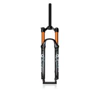 QHIYRZE Mountain Bike Air Suspension Fork 26/27.5/29 Inch MTB Rebound Adjust 120mm Travel Manual/Remote Lockout Straight/Tapered Front XC AM Disc Brake QR 9x100mm(Gold Straight HL,29'')