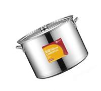 QHLIANGL Soup Pot With Lid - Stock Pot, 13-40L Stock Pot, Catering Commercial/Domestic Thick 304 Stainless Steel Soup Pot With Lid, For Gas Stove/Induction Cooker (Size : 40L)