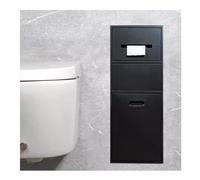QHLIANGL Stainless Steel Bathroom Niche, Recessed Shelf Organizer Shower Niche, Garbage Can Built-In Alcove For Kitchen Living Room Bedroom Storage Rack(Color:Black-B)