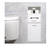 QHLIANGL Stainless Steel Shower Nich, Waterproof Storage Toilet Paper Holder Shower Niche, Recessed Trash Can Alcove For Bathroom Storage/Shampoo/Toiletries(White,66x20x14cm)