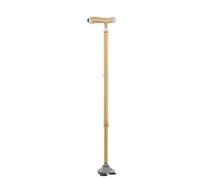 QHLMLL Canes Elderly Crutes Aluminum Alloy Small Three- Foot Cane with Anti- Skid Folding Foot Crutes,A