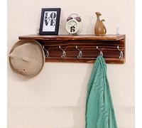 QHLMLL Coat Hat Hook, Entrance Living Room Wall Hanging Solid Wood Coat Rack Shopping Mall Fitting Room Hotel Wall Hanging Rack with Hook (6 Hook) (Color : Style2)