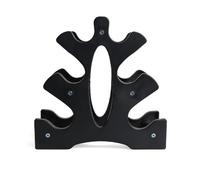 QHLMLL Dumbbell Rack, 3 Tier Vertical Dumbbell Rack, Dumbbell Rack Holds 6 Gym Dumbbells, 3 Tier Storage Rack, Hexagonal Dumbbells