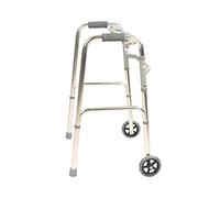 QHLMLL Folding Rollator Lightweight 2.6kg Foldable Adult Seniors Rollator Assistive Walker The Climb on The Downhill Walking Aid 2 Wheel Crut|Aluminum Alloy | Adjustable Height 75-90cm Purposiveness