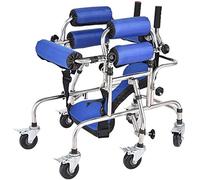 QHLMLL ildren's Folding Rolling Walking Mobility Aid with Padded Seat and Backrest Height Width Adjustment for Cerebral Palsy Kids Elderly It's so Kind of You Safehappy