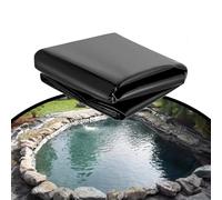 QHLMLL Large 12x18m Pond Liner with 0.12mm Thickness Flexible Black Pond Lining for Waterproof Garden Pools and Landscapes