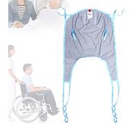 QHLMLL Mesh Patient Lift Sling,Hoist for Lifting Elderly,Full Body Sling Patient Lift,Patients Bath Commode Lifter Divided Leg Sling for Disabled Elderly Large