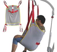QHLMLL Patient-assisted Walking Straps Special Spreaders for Lifts, Divided Leg Sling, Moving Assist Hoist Gait Belt Harness Adjusted Heights Device, For People With Reduced Mobility (A)