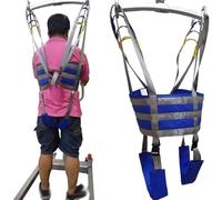 QHLMLL Patient Lift Slings Walking Standing Aids Toileting Hoist Sling Divided Leg Shower Sling Moving Assist Hoist Gait Belt Aid Rehabilitation Tr,M