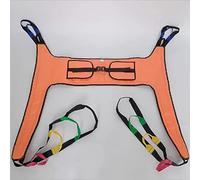 QHLMLL Patient Lifting hang Patient Lifter Transfer Belt, Transfer Belt, with Four-Point Support Full Body Strap, Patient Aid Toileting hang, (Orange)