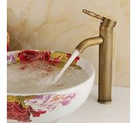 QHLMLL Rubinetti da cucina Rubinetto da cucina Nuovo rubinetto per lavabo in ottone anticato Rubinetti miscelatori per acqua calda e fredda Rubinetto per lavabo da piano